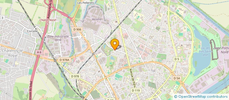 localisation de l'entreprise CHALON BORLINE  CHALON-SUR-SAONE