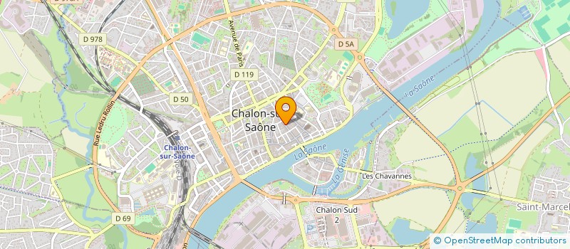 localisation de l'entreprise CHALON DE THE  CHALON-SUR-SAONE