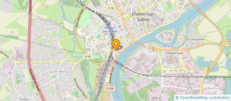 localisation de l'entreprise CHALON FORMATION à CHALON-SUR-SAONE