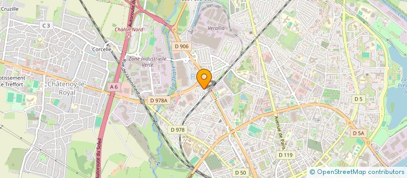 localisation de l'entreprise CHALON HOTELS à CHALON-SUR-SAONE