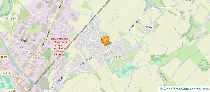 localisation de l'entreprise CHALON KINE SPORT  CHALON-SUR-SAONE