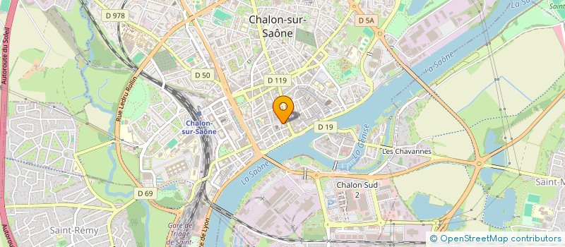 localisation de l'entreprise CHALON LOISIRS ANIMATION à CHALON-SUR-SAONE