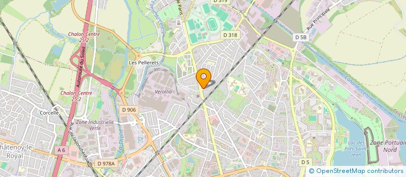 localisation de l'entreprise CHALON PIECES AUTO  CHALON-SUR-SAONE