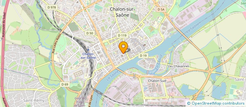localisation de l'entreprise CHALON STATIONNEMENT à CHALON-SUR-SAONE