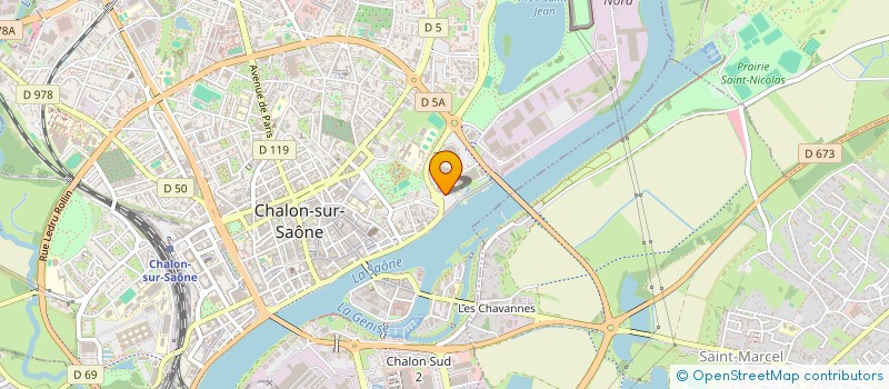 localisation de l'entreprise CHALON TRIATHLON CLUB à CHALON-SUR-SAONE