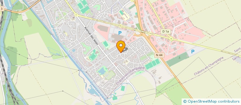 localisation de l'entreprise CHALONS-EN-CHAMPAGNE YOSEIKAN BUDO ASSOCIATION  CHALONS-EN-CHAMPAGNE