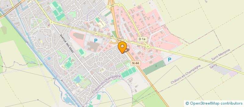 localisation de l'entreprise CHALONS ROLLER CLUB CHAMPENOIS  CHALONS-EN-CHAMPAGNE