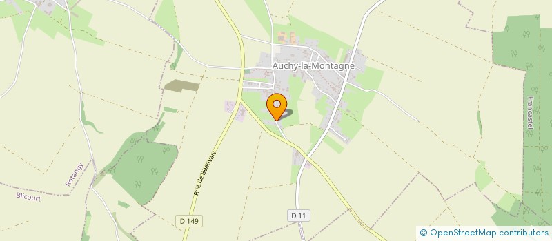 localisation de l'entreprise CHALOUIS  AUCHY-LA-MONTAGNE