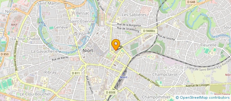 localisation de l'entreprise CHALOUSAM à NIORT