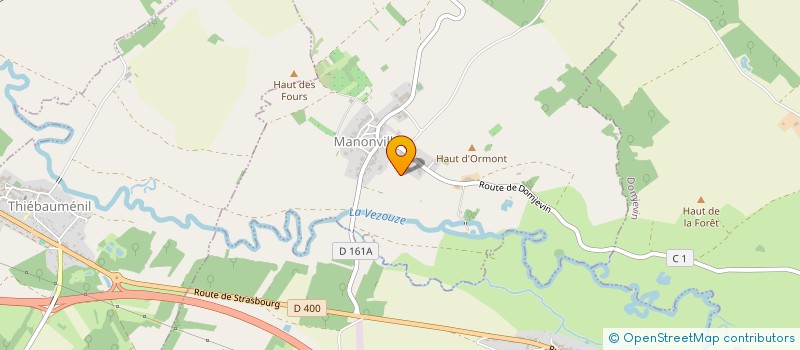 localisation de l'entreprise CHALU54  MANONVILLER