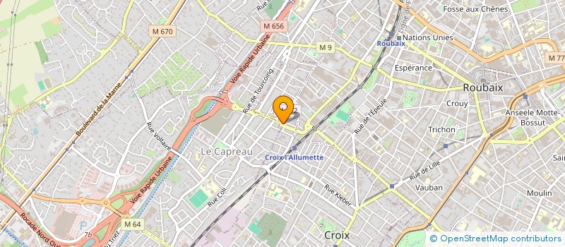 localisation de l'entreprise CHALUL à CROIX