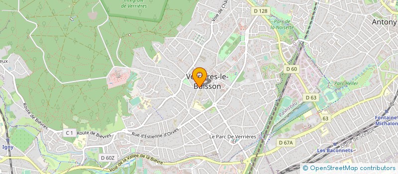 localisation de l'entreprise CHALUM' EAU à VERRIERES-LE-BUISSON