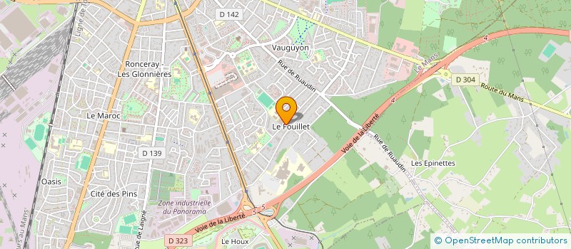 localisation de l'entreprise CHALUMEAU CALL CENTER à LE MANS