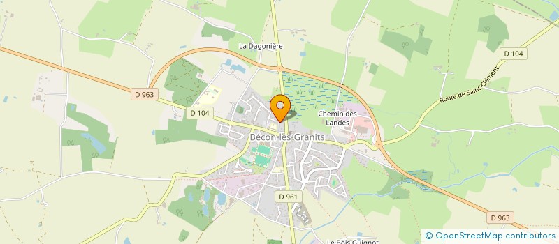 localisation de l'entreprise CHALUMERAIE à BECON-LES-GRANITS