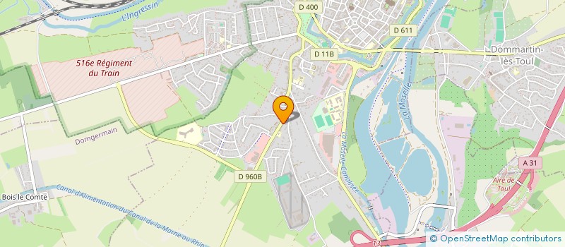 localisation de l'entreprise CHALUMHO  TOUL