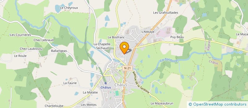 localisation de l'entreprise CHALUS CHABROL à CHALUS