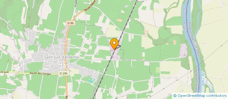 localisation de l'entreprise CHALVESCHE PHILIPPE ET JEAN CHRISTOPHE  SAINT-MARCEL-D'ARDECHE