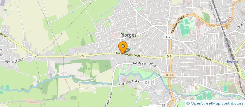 localisation de l'entreprise CHALVET  RIORGES