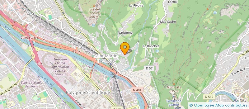 localisation de l'entreprise CHALVET  SAINT-MARTIN-LE-VINOUX