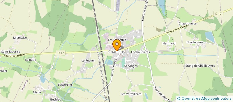 localisation de l'entreprise CHALYRA à CHANEINS