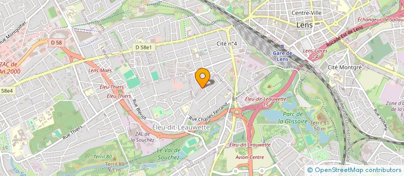 localisation de l'entreprise CHAM  LENS