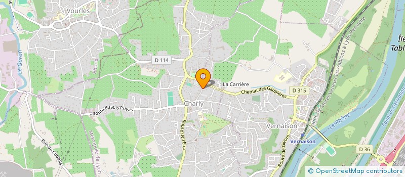 localisation de l'entreprise CHAM  ECULLY