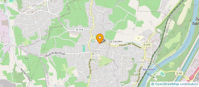 localisation de l'entreprise CHAM 73  ECULLY