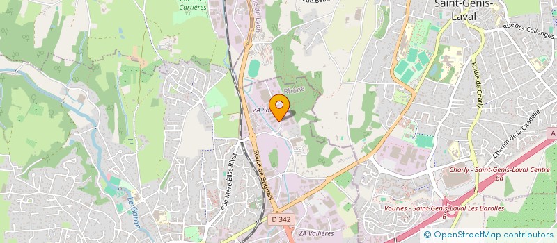 localisation de l'entreprise CHAM à BRIGNAIS