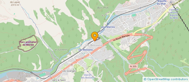 localisation de l'entreprise CHAM+  CHAMONIX-MONT-BLANC