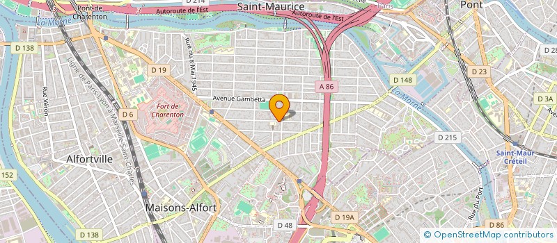 localisation de l'entreprise CHAM A&B  MAISONS ALFORT