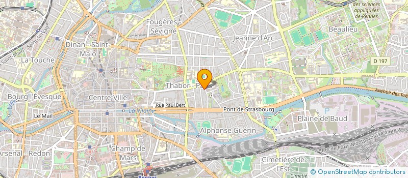 localisation de l'entreprise CHAM ASSOCIES à RENNES