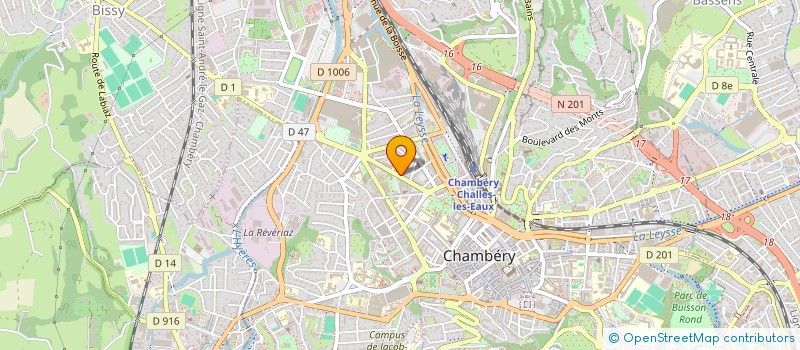 localisation de l'entreprise CHAM'BR.M à CHAMBERY