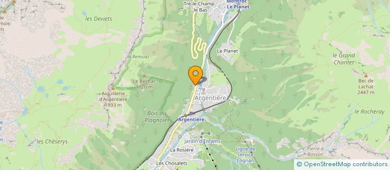 localisation de l'entreprise CHAM'ECO ENDURANCE  CHAMONIX-MONT-BLANC