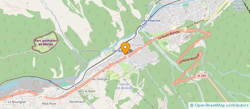 localisation de l'entreprise CHAM LOCKERS  CHAMONIX-MONT-BLANC