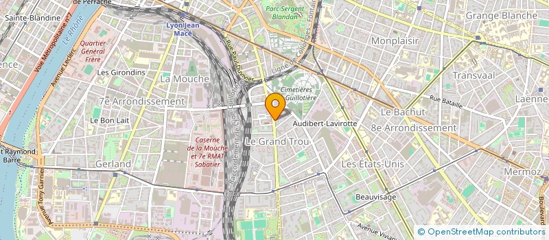 localisation de l'entreprise CHAM SYND CARROSSERIE AUTO RHONE ALPES à LYON