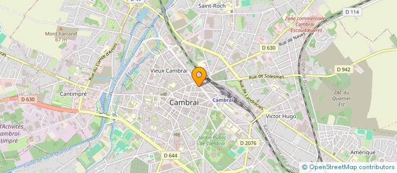 localisation de l'entreprise CHAM SYND ENTRE BAT TP CAMBRAI à CAMBRAI
