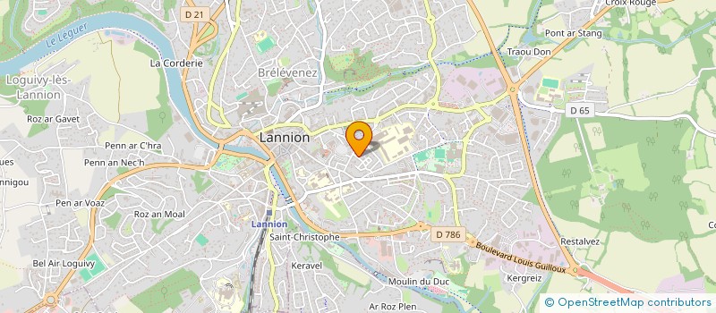 localisation de l'entreprise CHAMA  LANNION