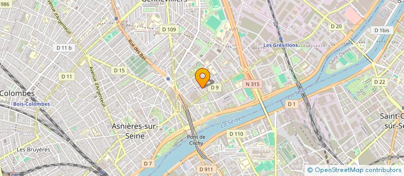 localisation de l'entreprise CHAMA HOURIA à GENNEVILLIERS