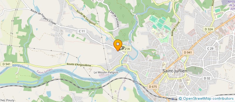 localisation de l'entreprise CHAMAD 1122 à SAINT-JUNIEN