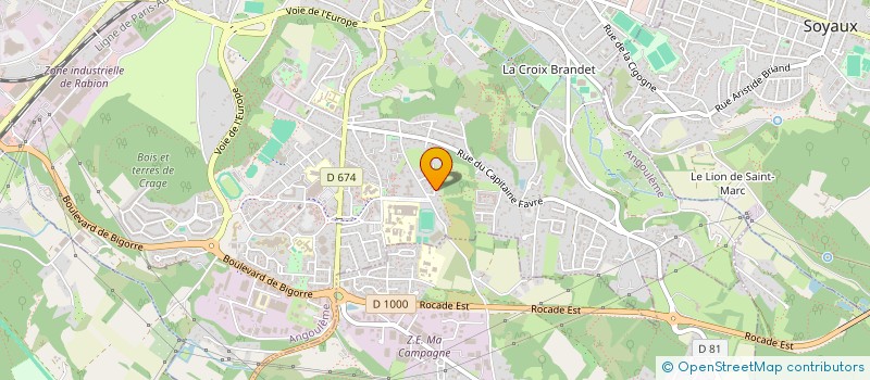 localisation de l'entreprise CHAMAD à ANGOULEME
