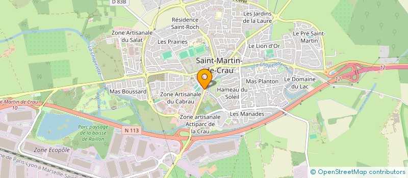 localisation de l'entreprise CHAMADE à SAINT-MARTIN-DE-CRAU