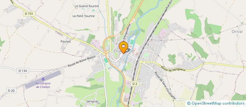 localisation de l'entreprise CHAMADE à CHALAIS