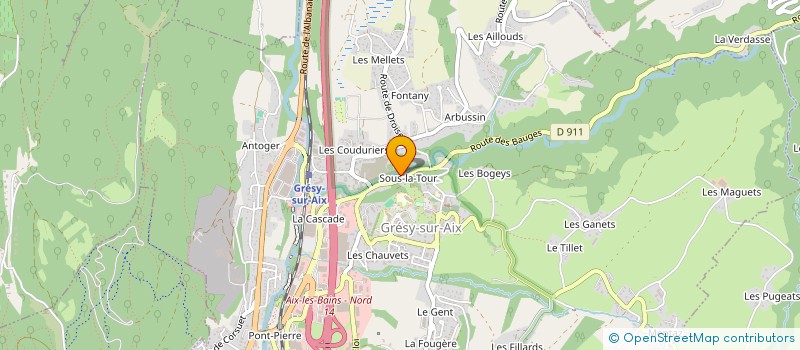 localisation de l'entreprise CHAMADE  GRESY-SUR-AIX