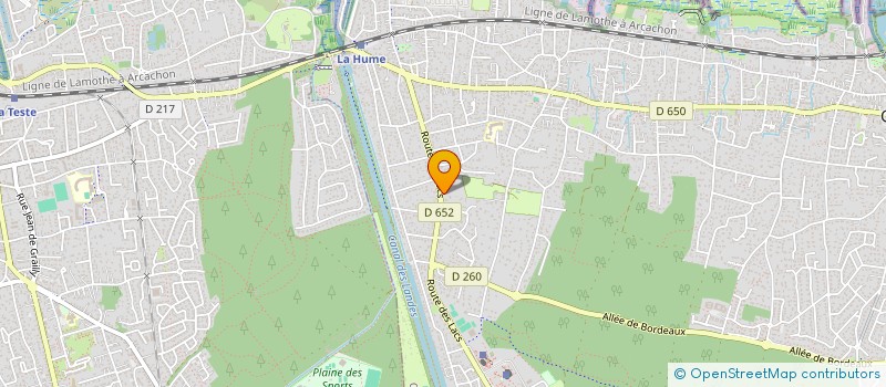 localisation de l'entreprise CHAMADE  GUJAN-MESTRAS