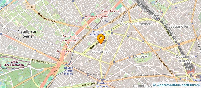 localisation de l'entreprise CHAMADE à PARIS