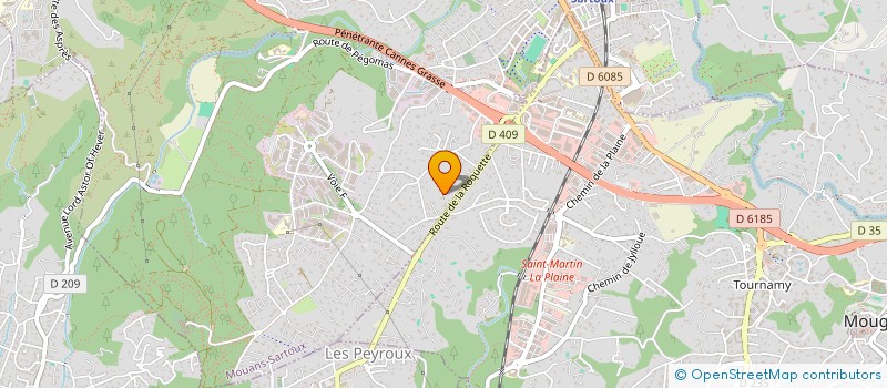 localisation de l'entreprise CHAMADE SUPER CANNES à MOUANS-SARTOUX