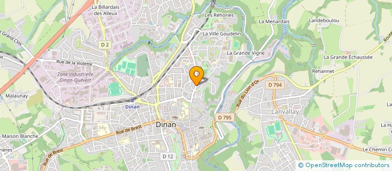 localisation de l'entreprise CHAMADINE  DINAN