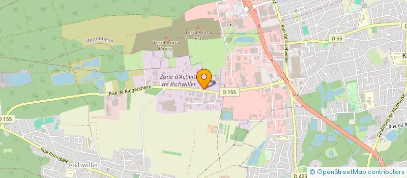 localisation de l'entreprise CHAMADO  RICHWILLER