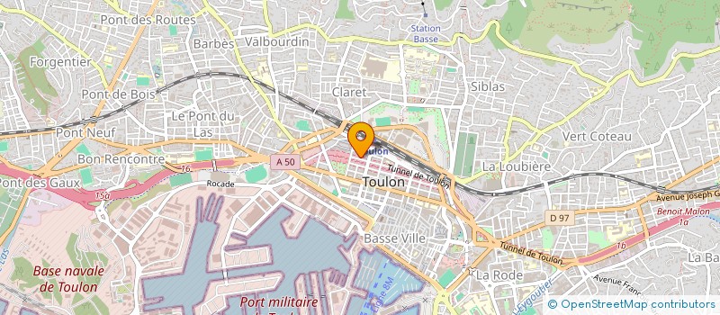 localisation de l'entreprise CHAMAE  TOULON