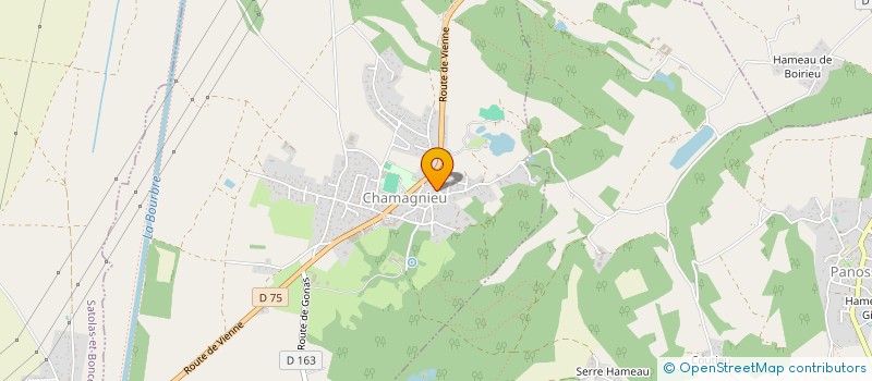 localisation de l'entreprise CHAMAGNIEU FULL CONTACT  CHAMAGNIEU